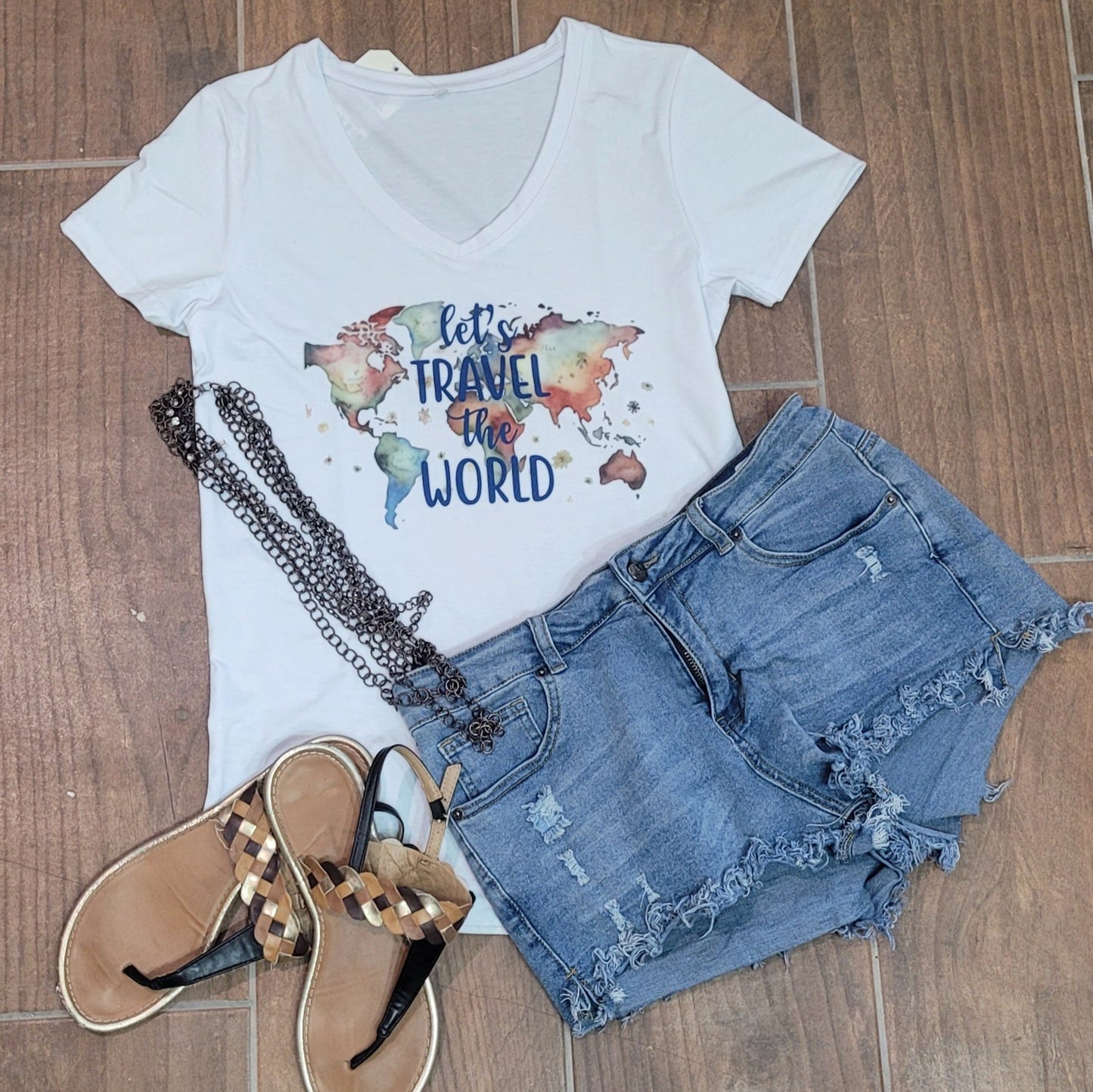 Vivid Voyages- "Let's Travel the World" Tee