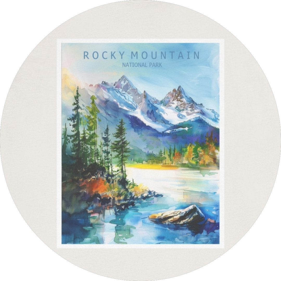 National Parks Tees: Rocky Mountains